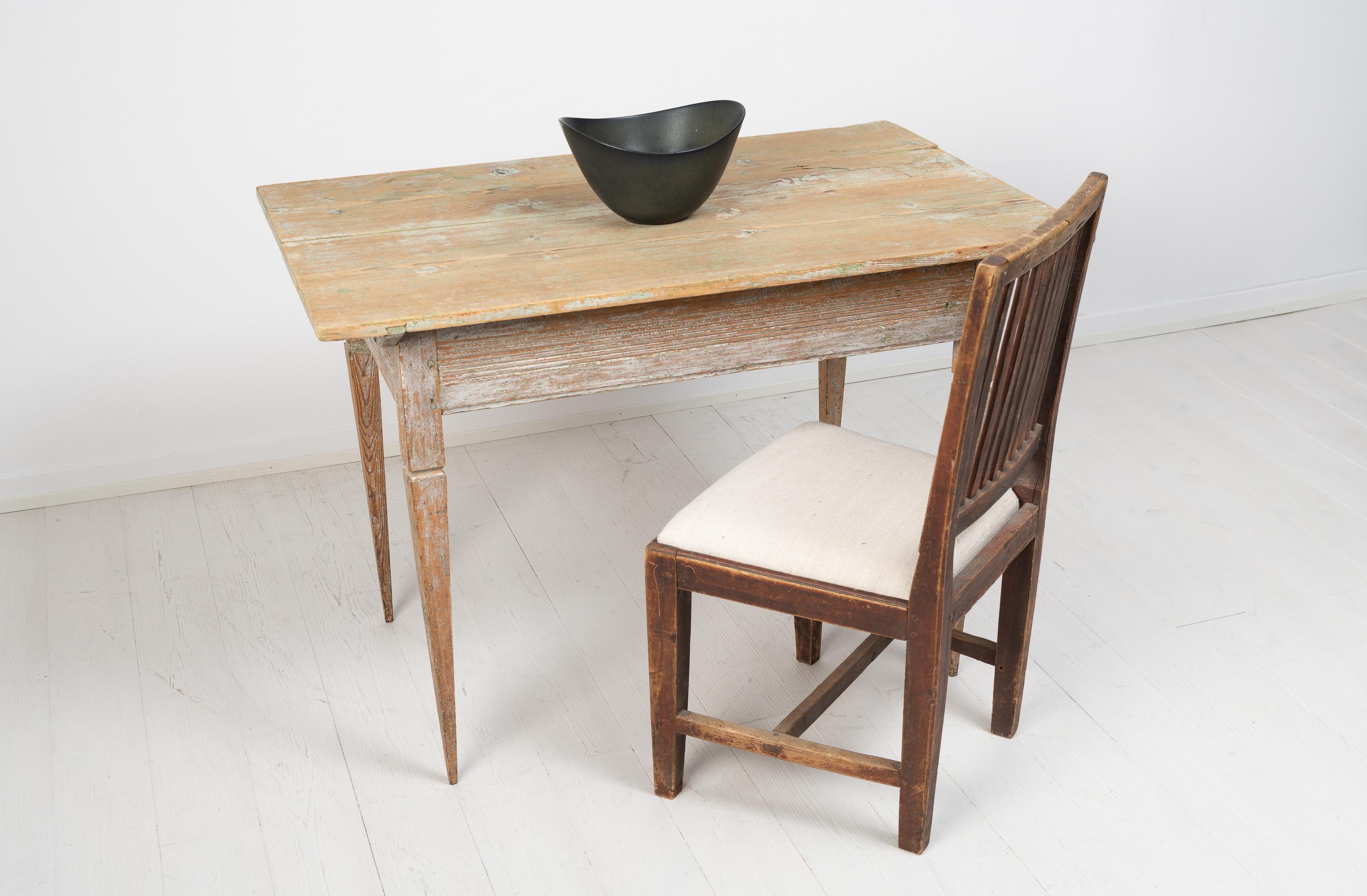Hand-Crafted Late 18th Century Swedish Gustavian Pine Table