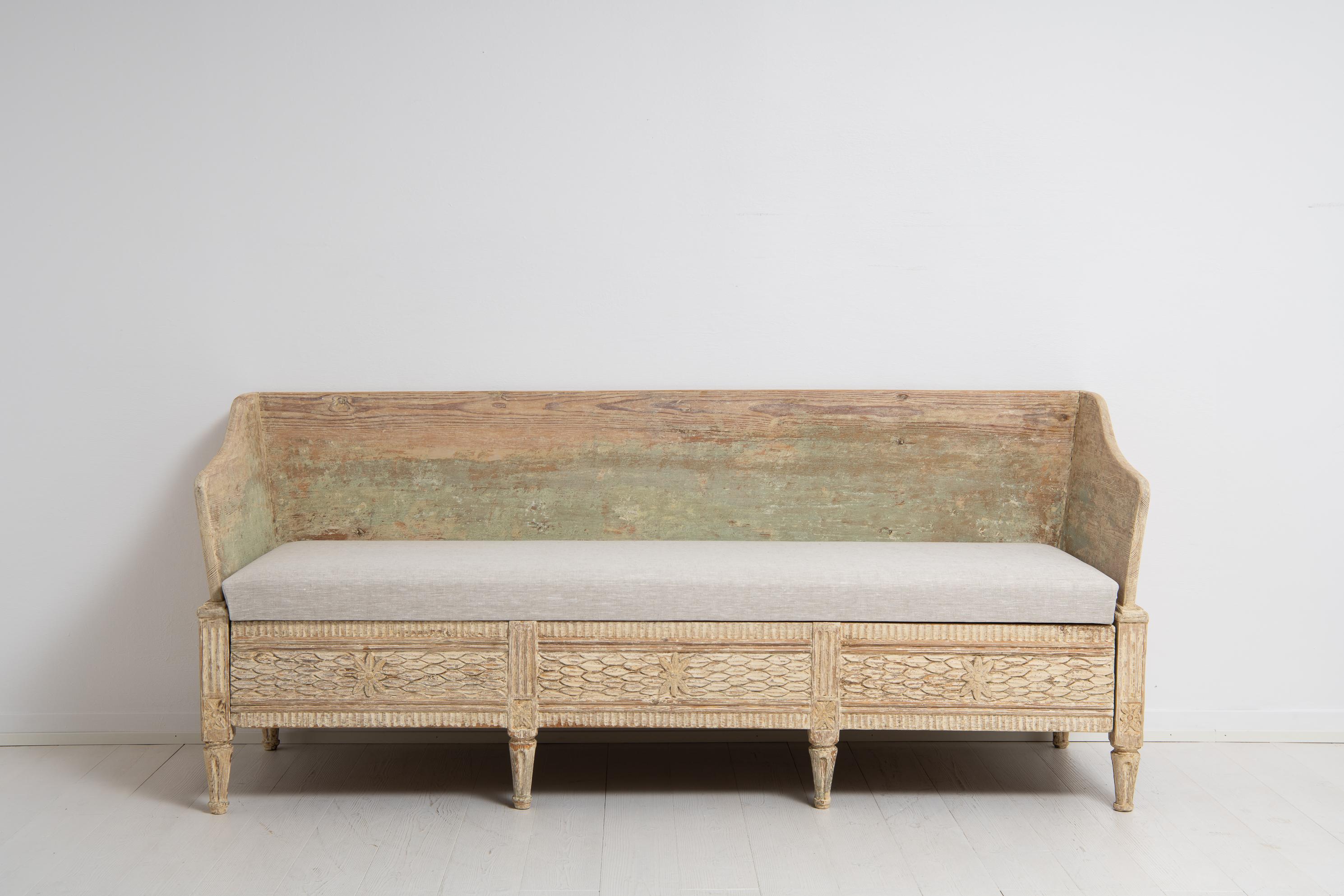 Late 18th Century Swedish Gustavian Unusual Pine Sofa 2