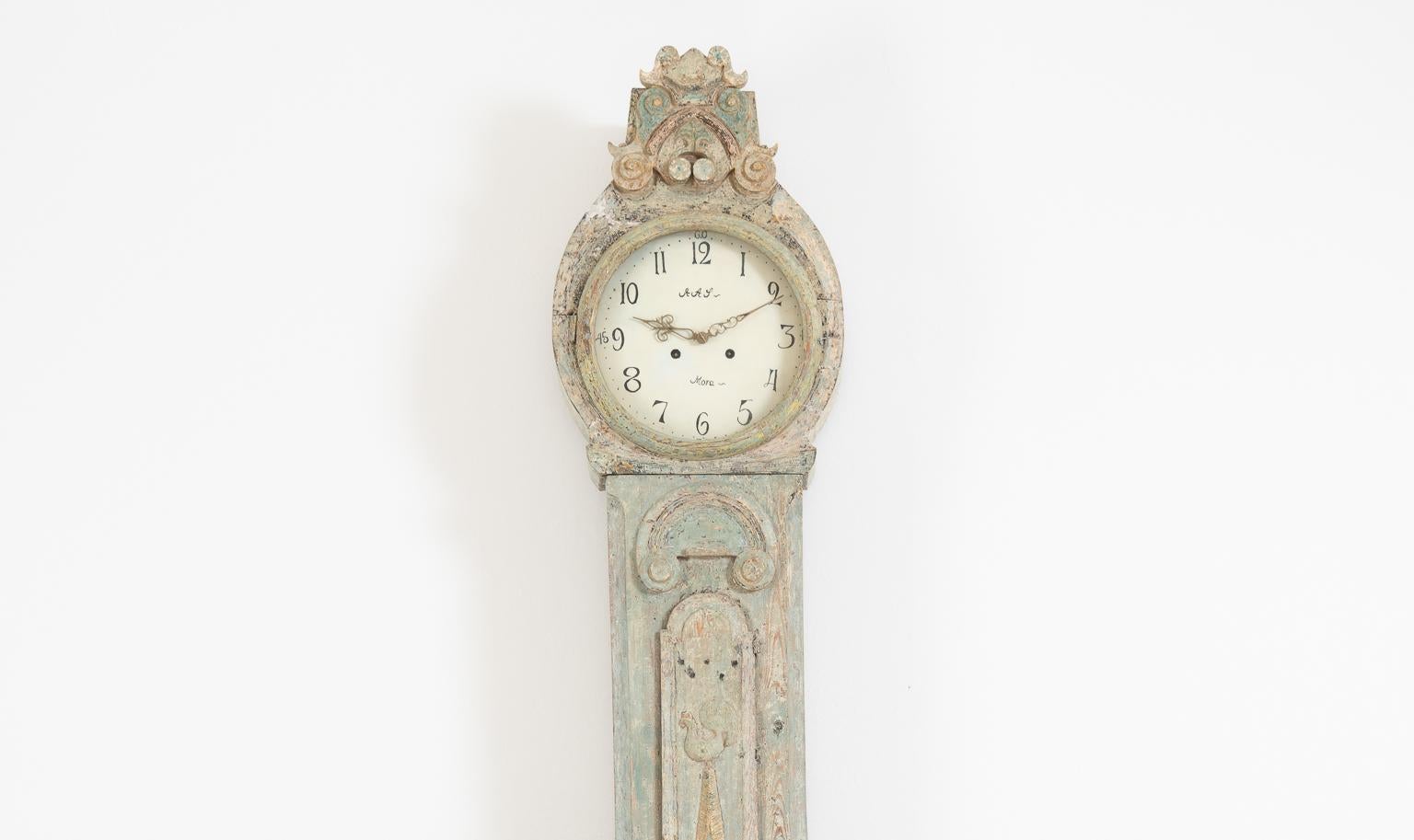 Hand-Crafted Late 18th Century Swedish Long Case Clock