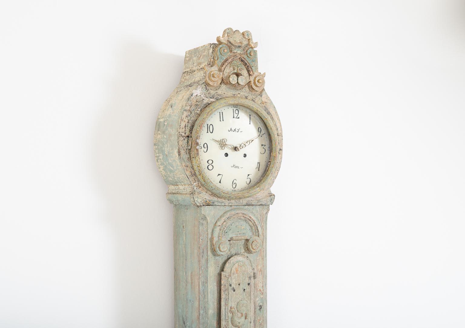 Late 18th Century Swedish Long Case Clock 1