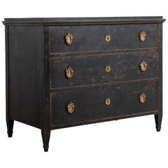 Late 18th Century Swedish Neoclassic Chest of Drawers Antique Late 18th Century Swedish Neoclassic Chest of Drawers
