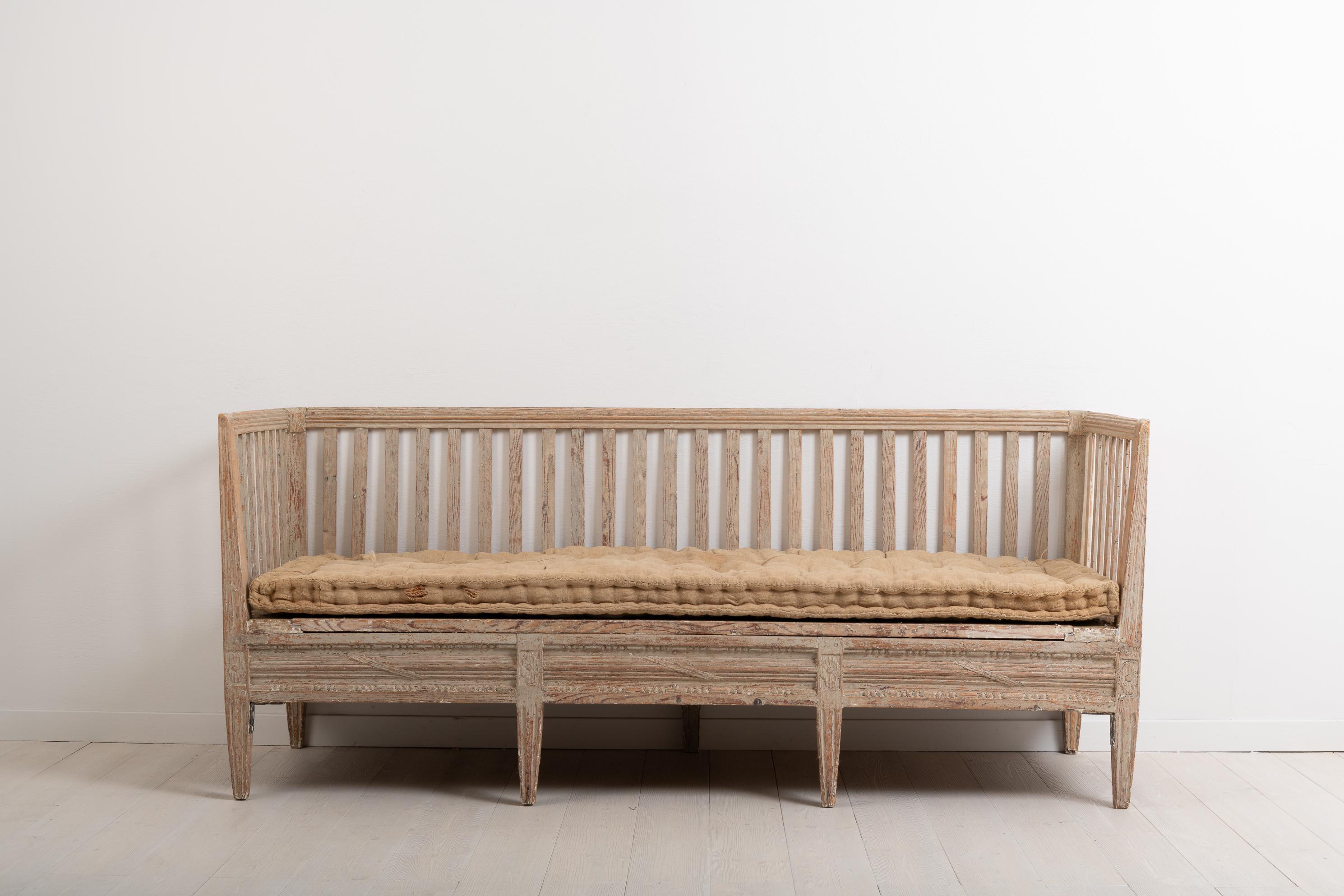 Neoclassical Late 18th Century Swedish Neoclassic Sofa Bench