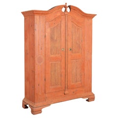 Late 18th Century Swedish Painted Pine Armoire