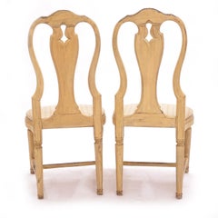 Paire de chaises suédoises Og Gustaviennes de la fin du XVIIIe siècle, Suède, vers 1780-1800