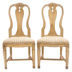 Late 18th Century Swedish Pair Og Gustavian Chairs, Sweden, circa 1780-1800