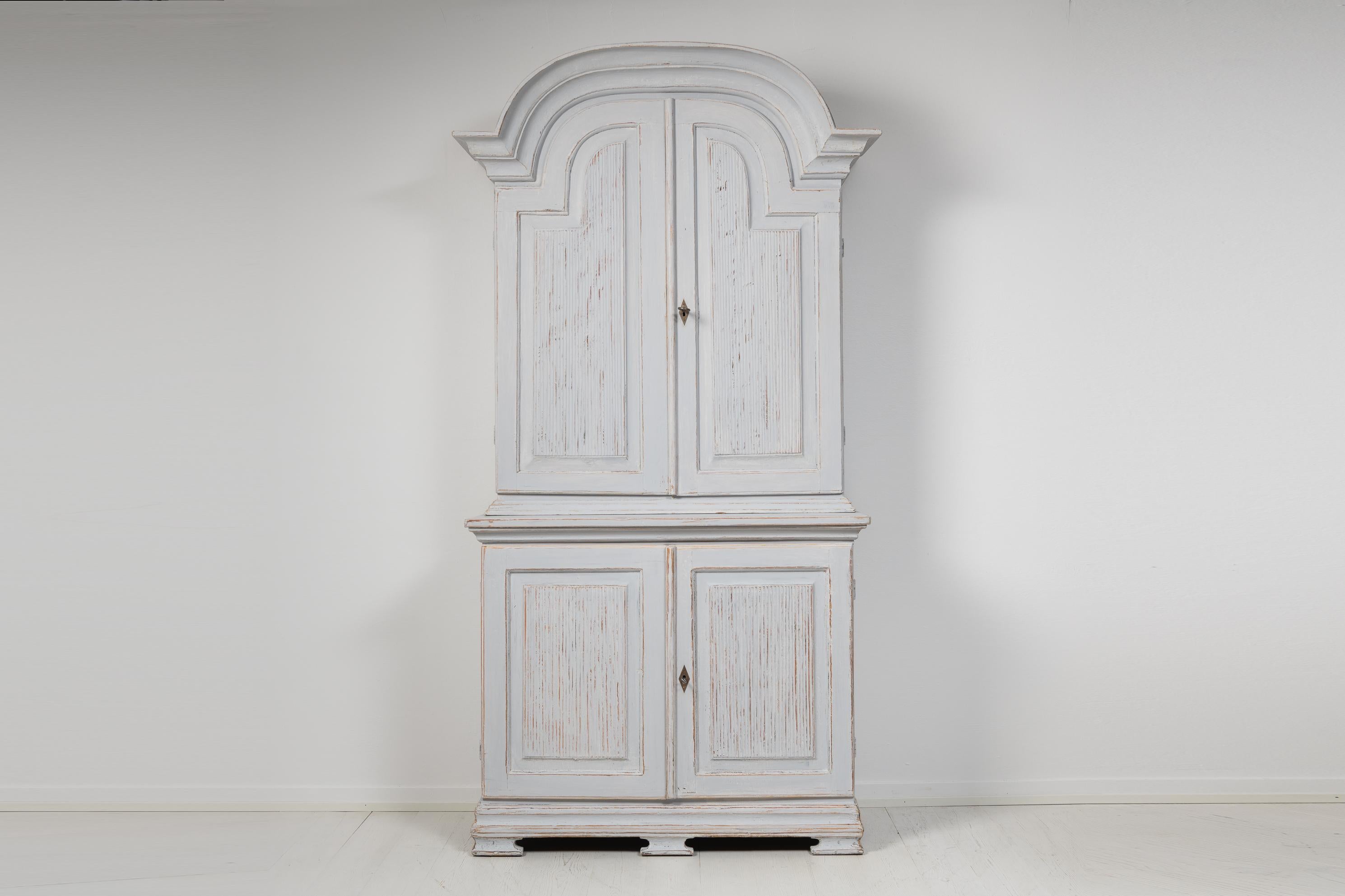 Hand-Crafted Late 18th Century Swedish Rococo Cabinet