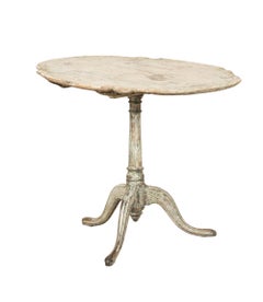 Table pliante rococo suédoise de la fin du XVIIIe siècle