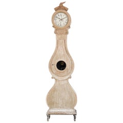 Late 18th Century Swedish Rococo Long Case Clock from Fryksdalen