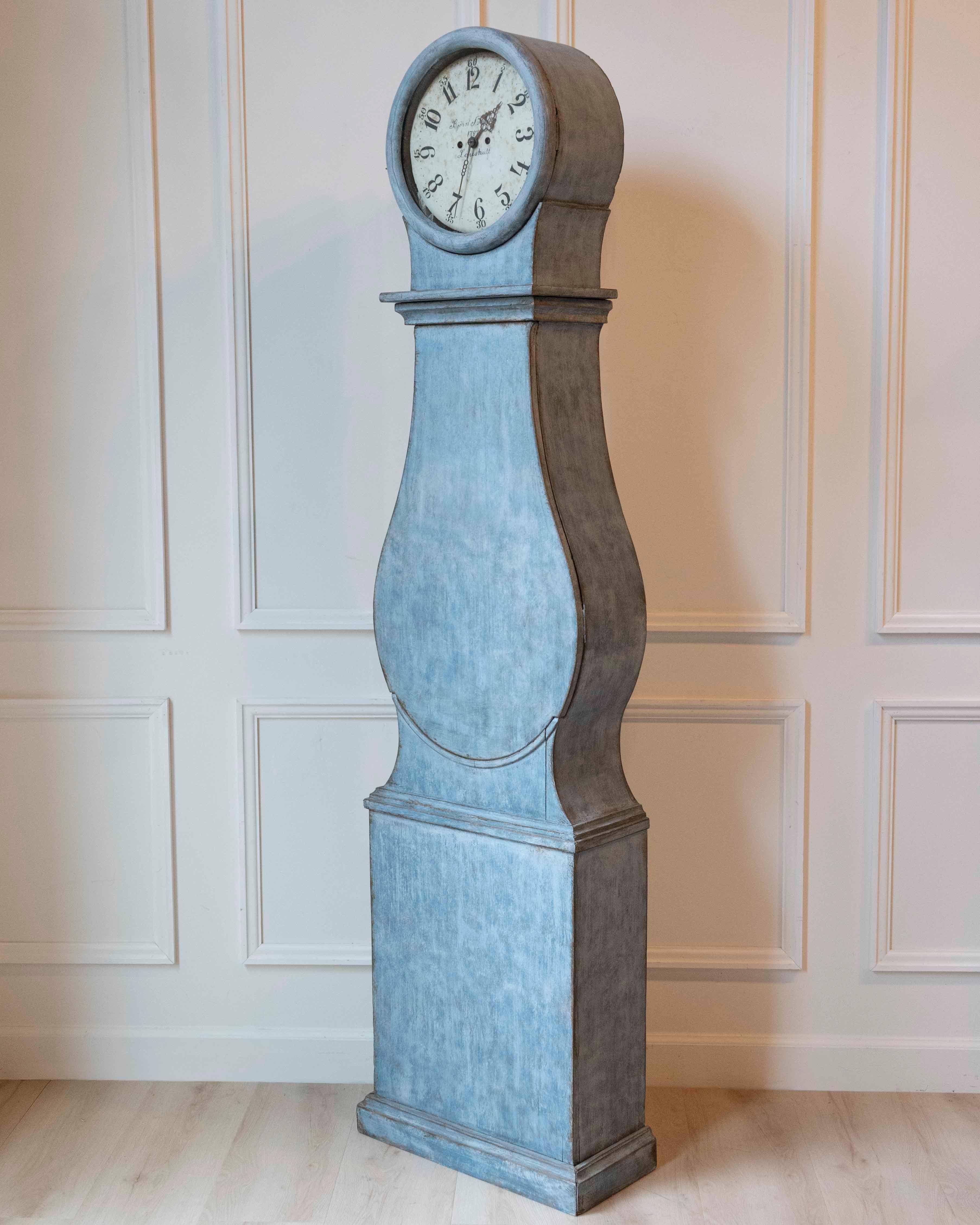 Late 18th-Century Swedish Rococo Longcase Clock, Dated 1787 For Sale at ...