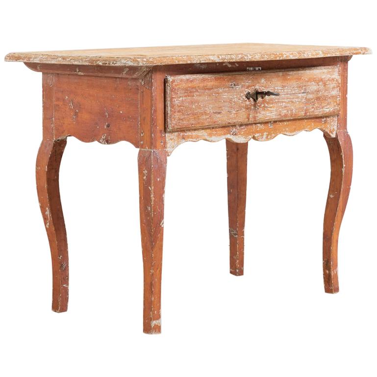 Late 18th Century Swedish Rococo Side Table For Sale