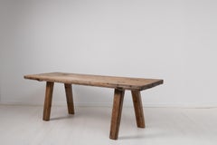 Late 18th Century Swedish Rustic Folk Art Pine Table