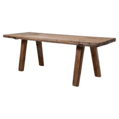 Used Late 18th Century Swedish Rustic Folk Art Pine Table 