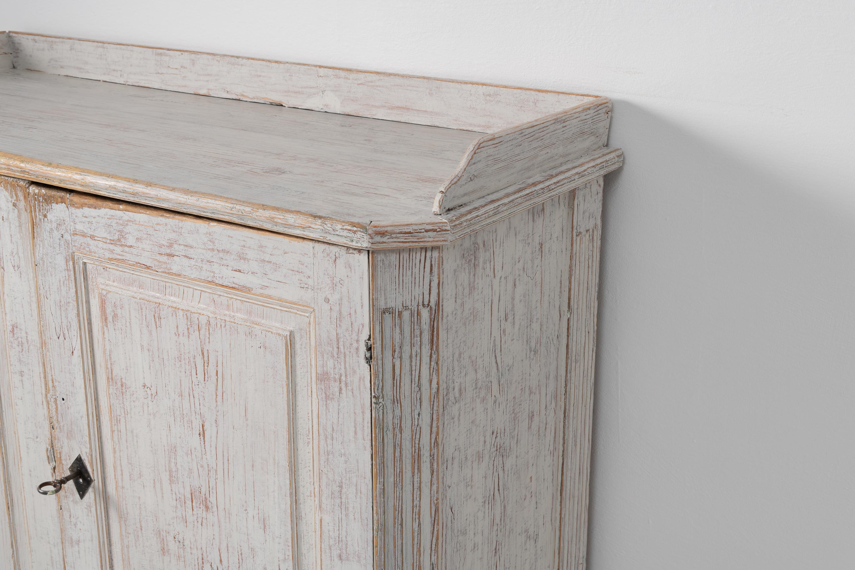Late 18th Century Swedish White Gustavian Country Sideboard 8