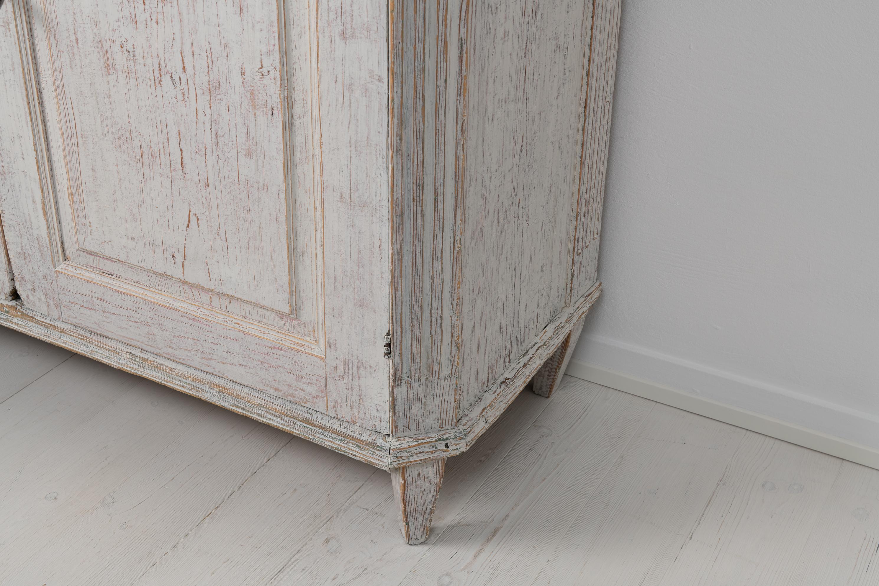Late 18th Century Swedish White Gustavian Country Sideboard 9