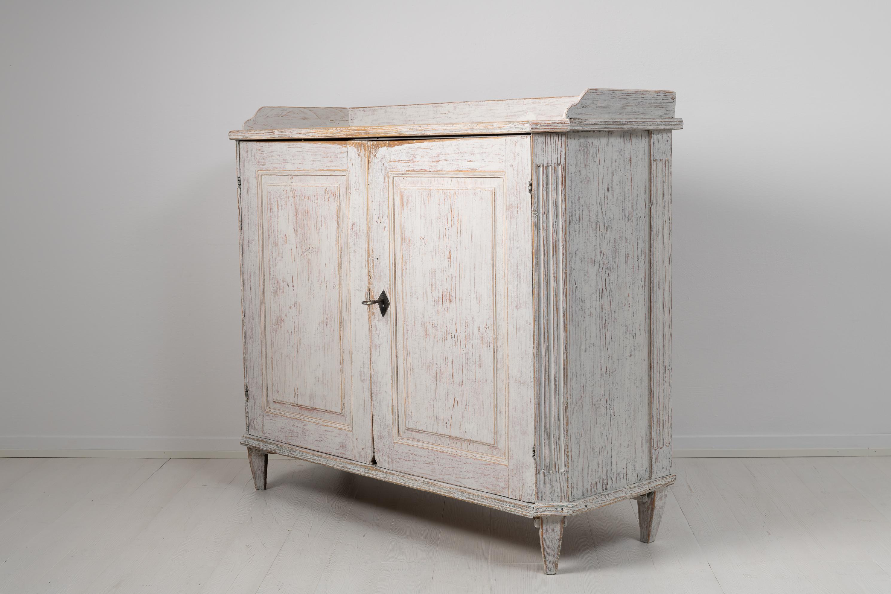 Late 18th Century Swedish White Gustavian Country Sideboard 2