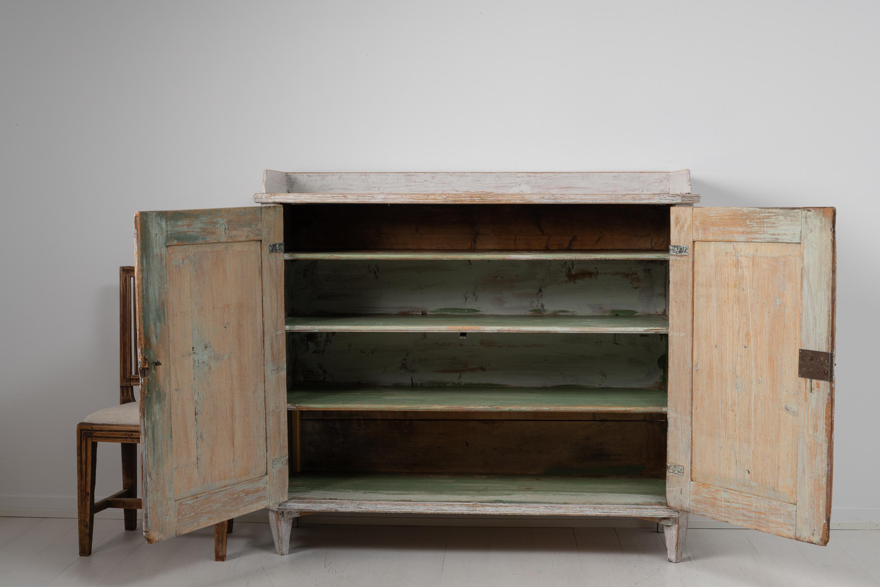 Late 18th Century Swedish White Gustavian Country Sideboard 3