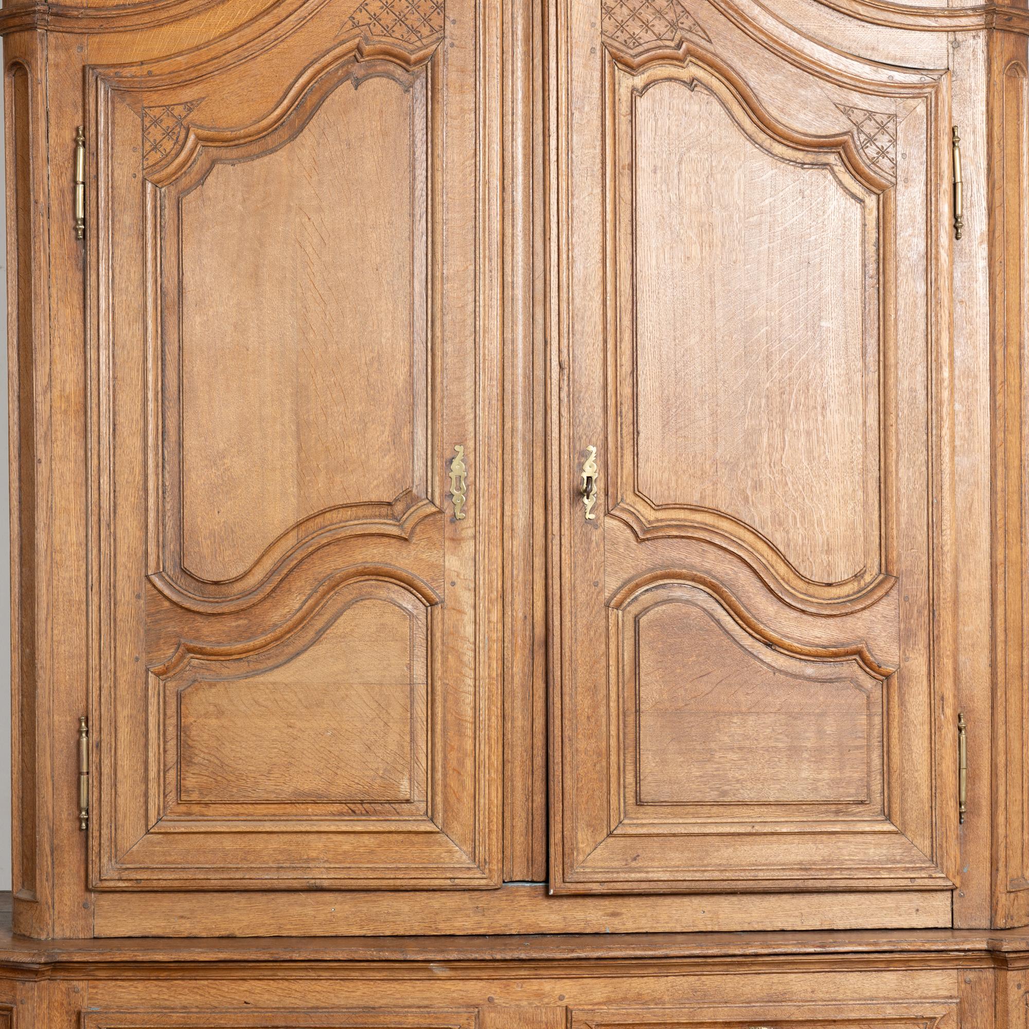 Late 18th Century Tall French Oak Cabinet 