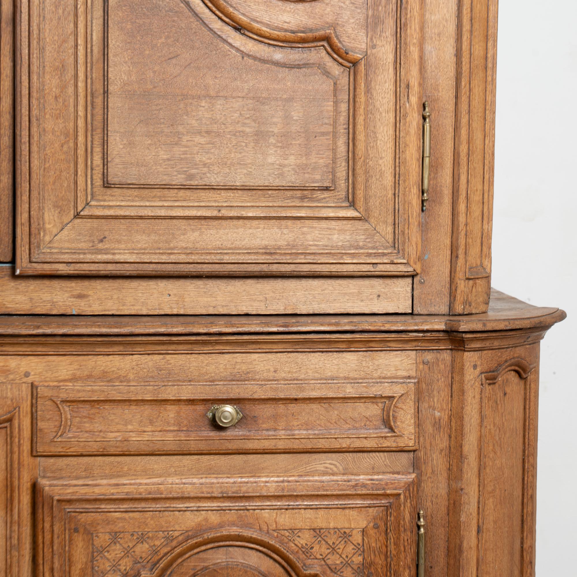 Late 18th Century Tall French Oak Cabinet 