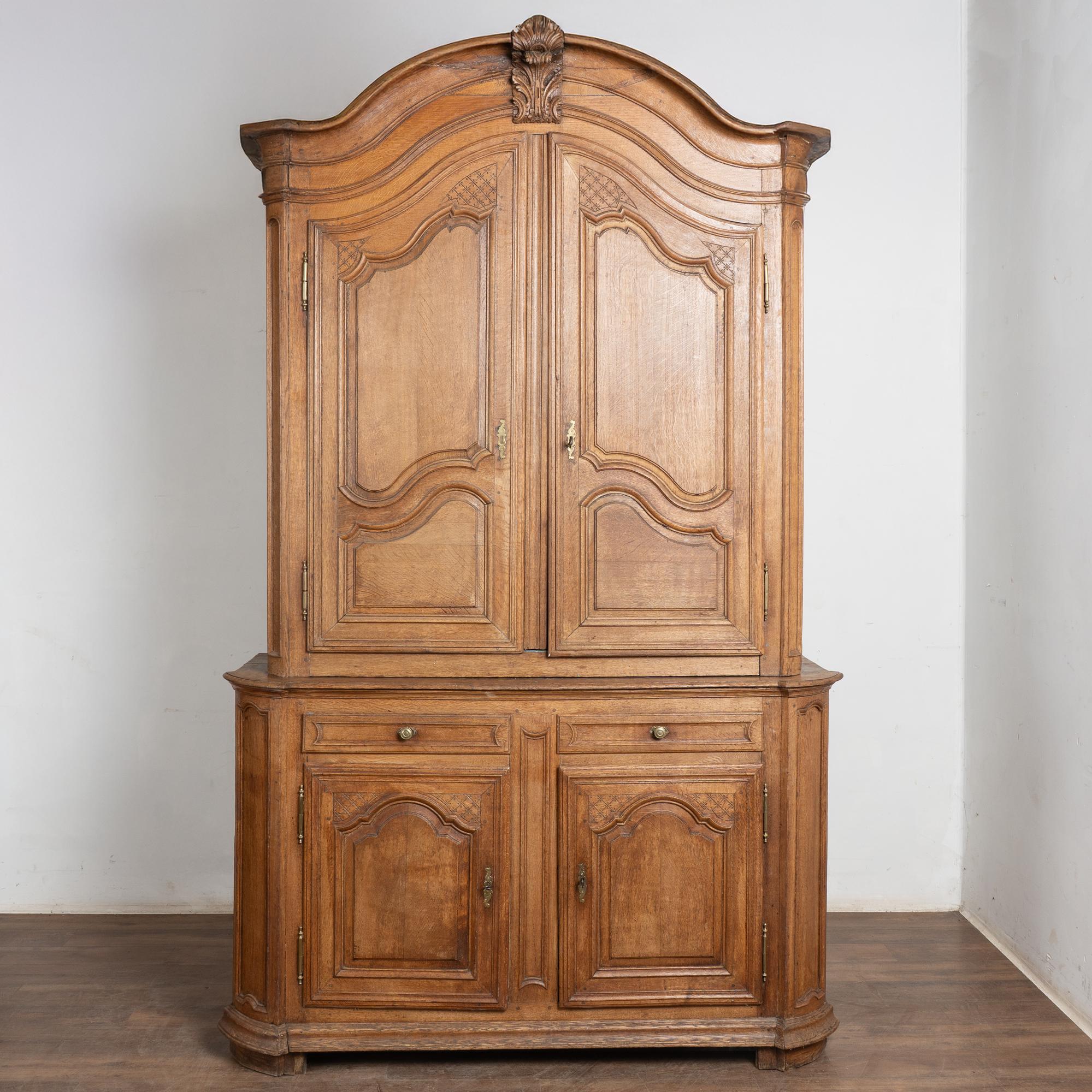 Late 18th Century Tall French Oak Cabinet 