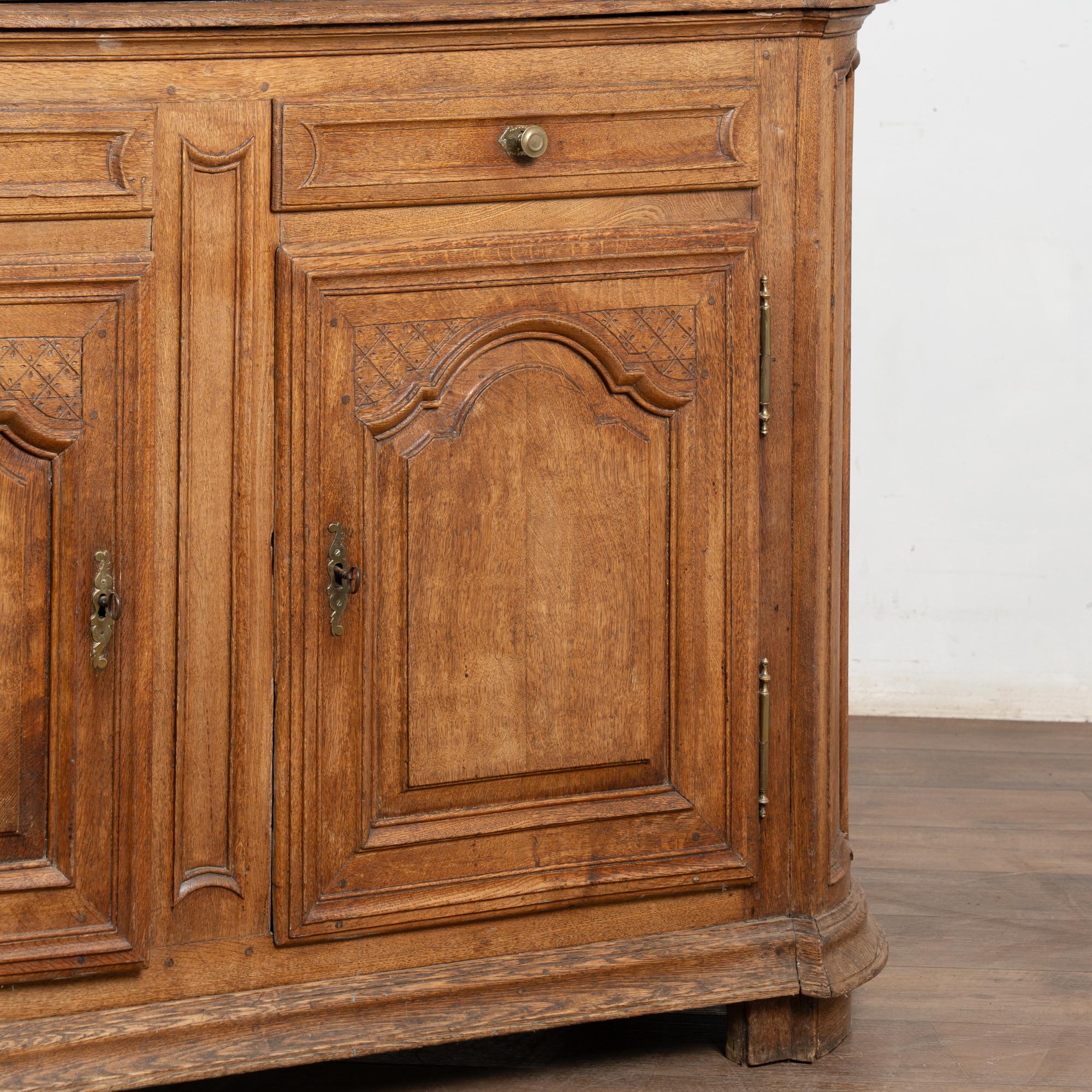 Late 18th Century Tall French Oak Cabinet 