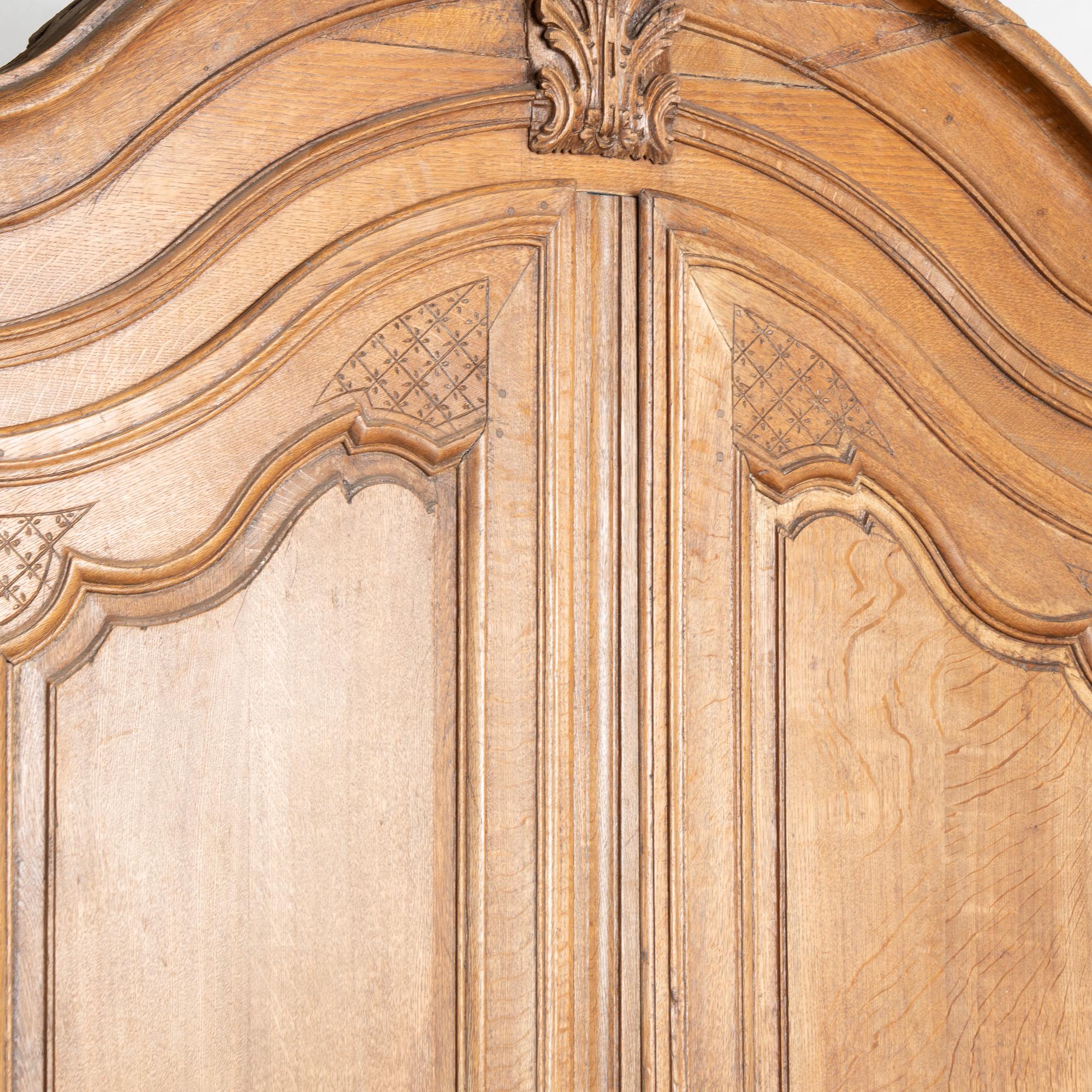 Late 18th Century Tall French Oak Cabinet 