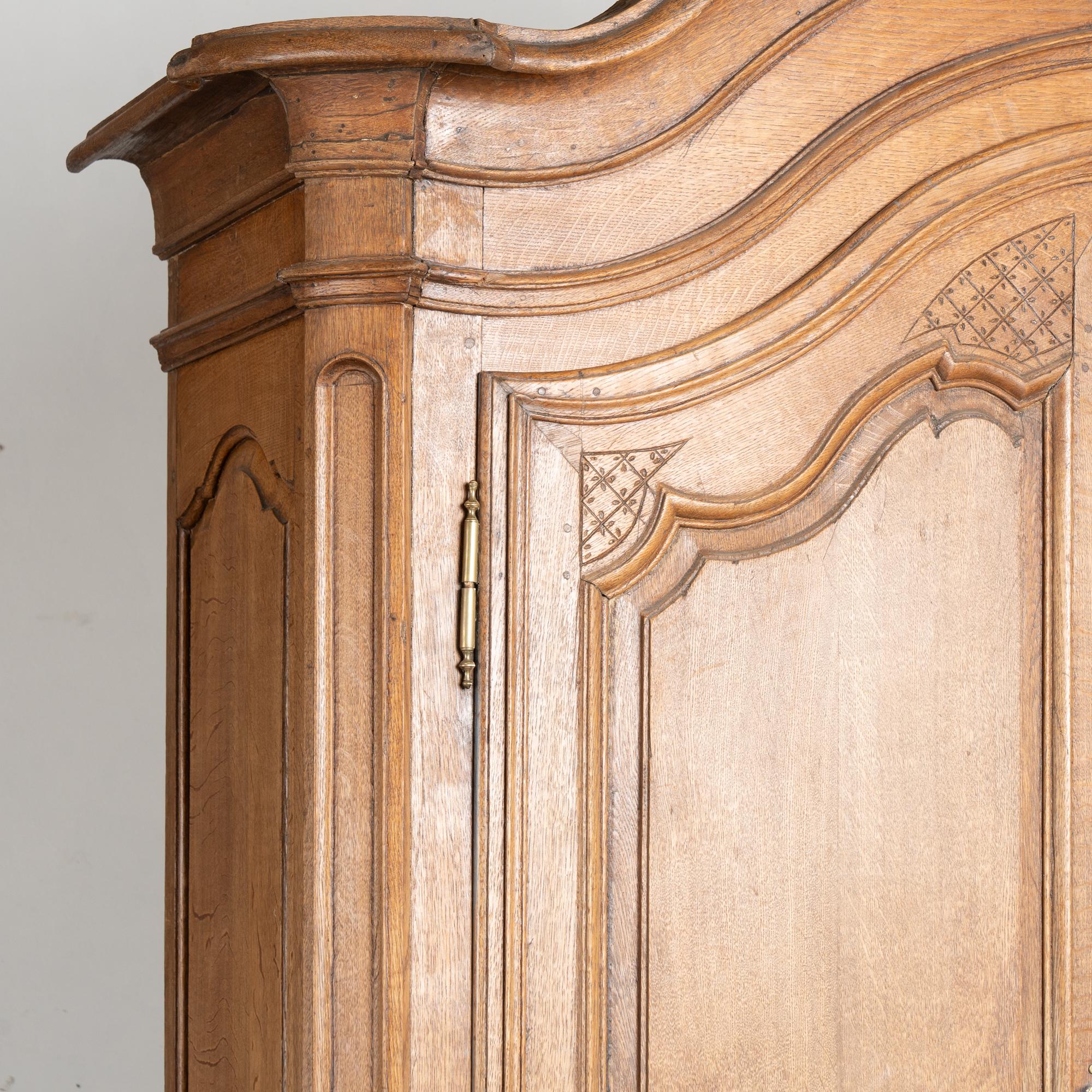 Late 18th Century Tall French Oak Cabinet 