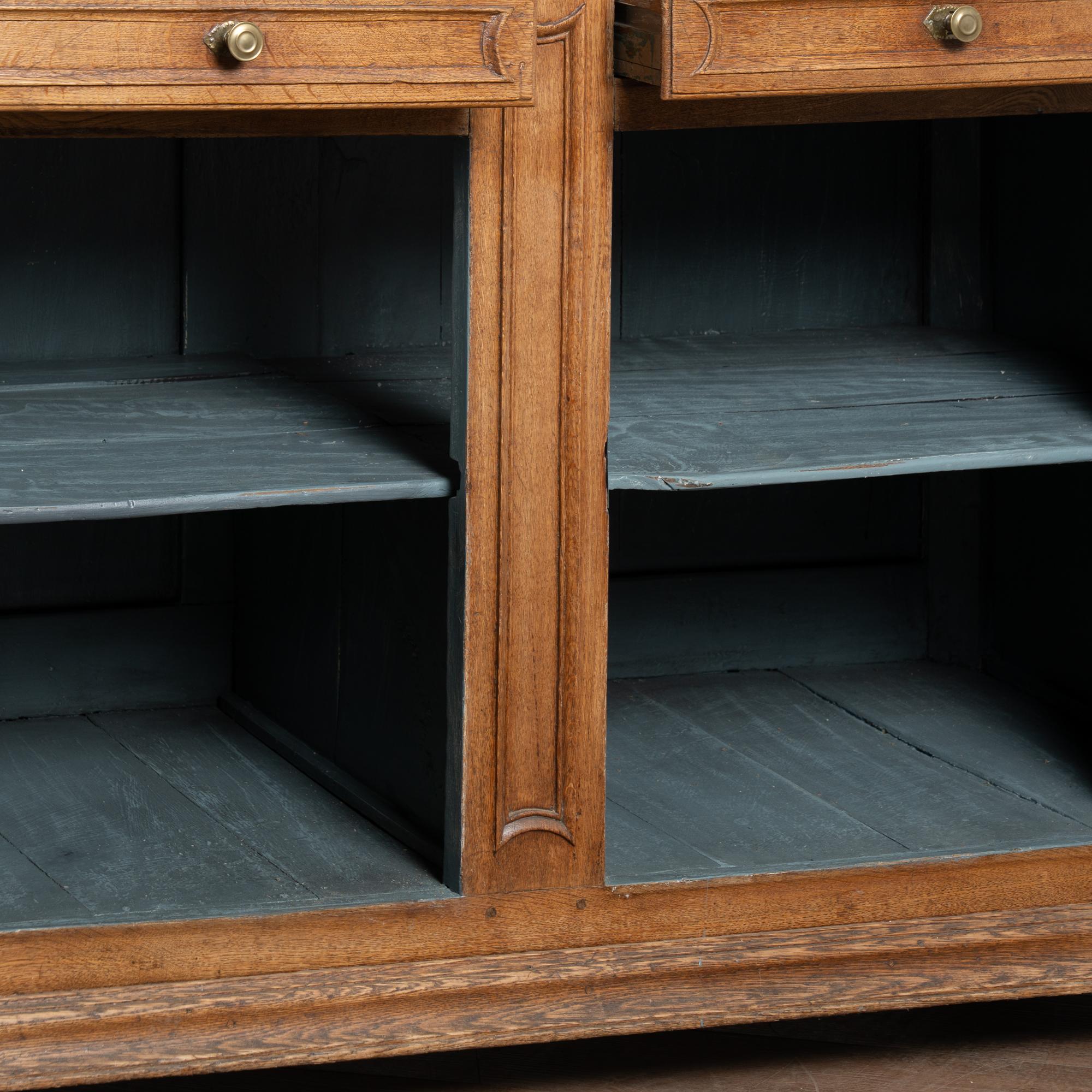 Late 18th Century Tall French Oak Cabinet 