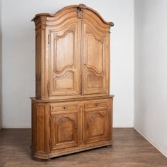 Late 18th Century Tall French Oak Cabinet "Deux Corp"