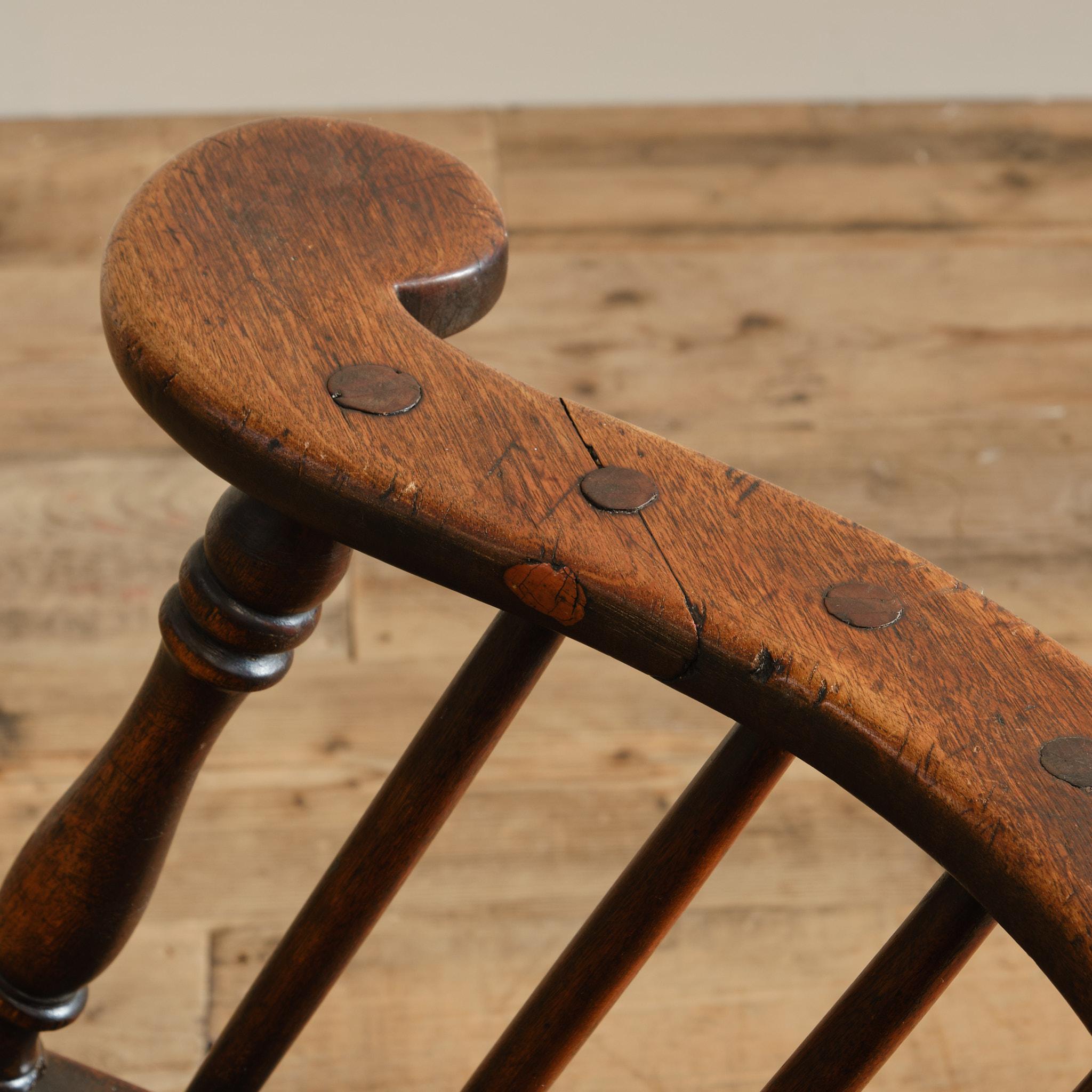 Late 18th Century Thames Valley Rocking Windsor Chair For Sale 9