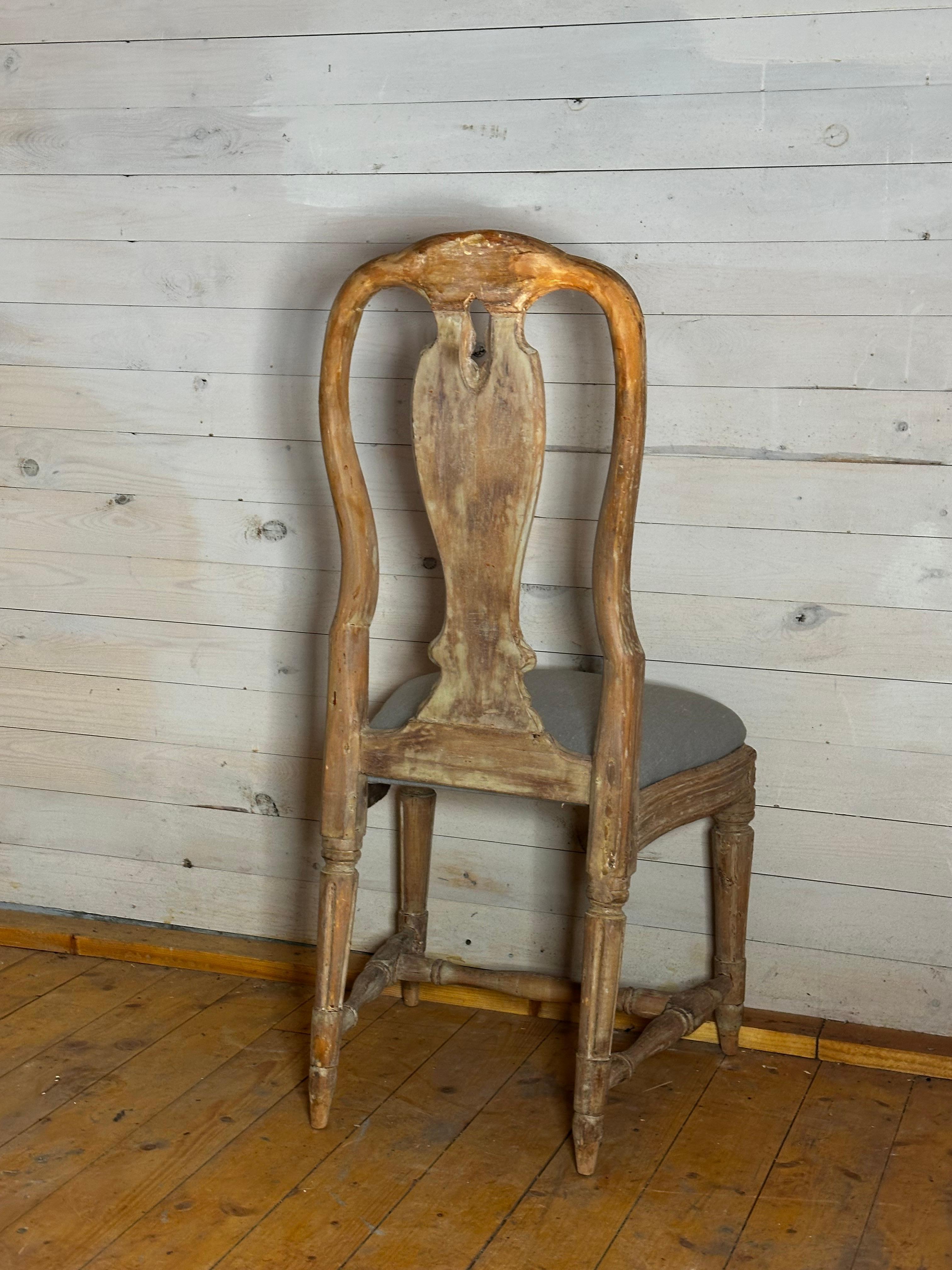 Birch Late 18th Century Transition Chairs in Original Color  For Sale