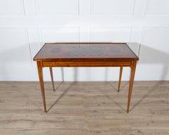 Late 18th-Century Tric Trac Games Table in Varnished Marquetry