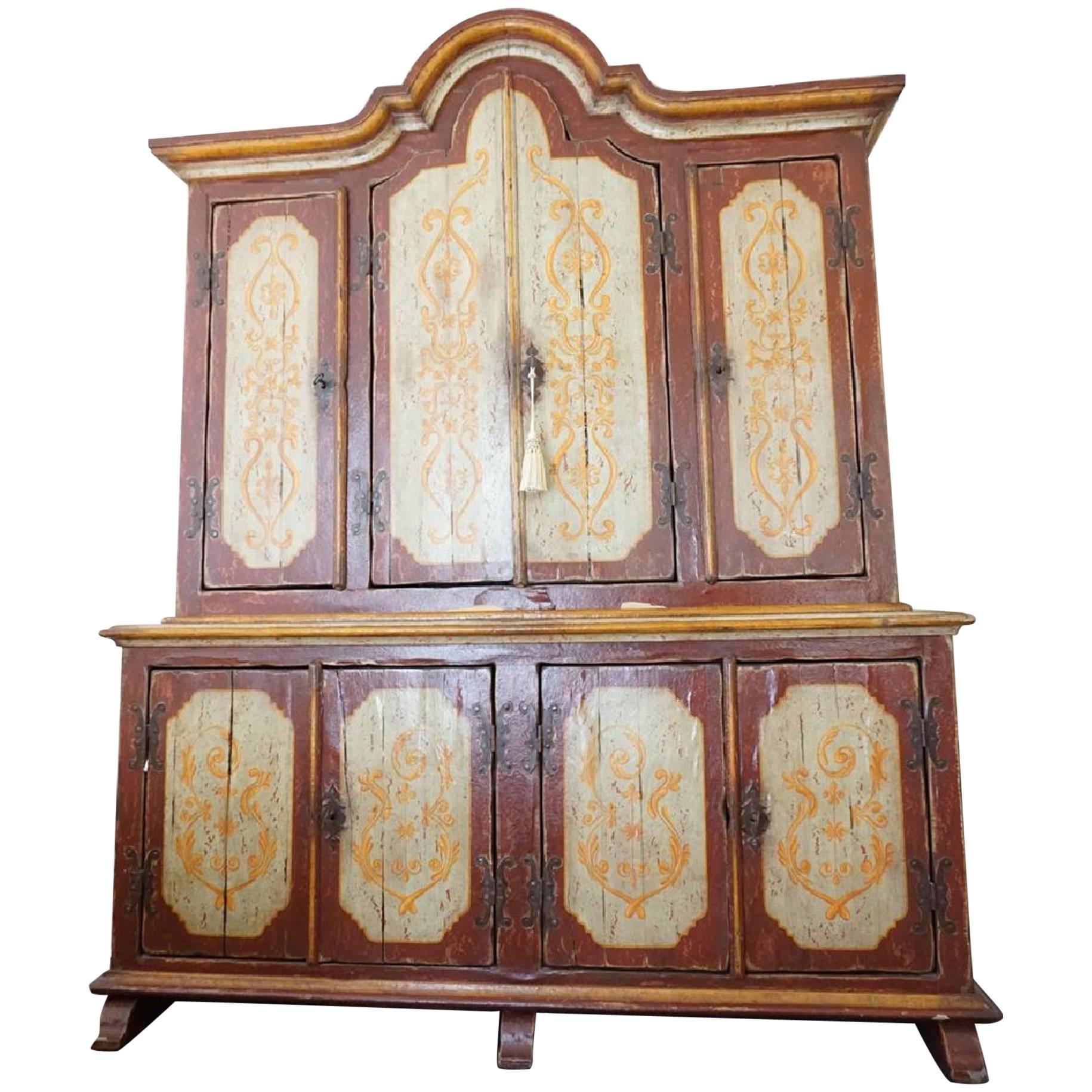 Late 18th Century Tyrolean Tall Cabinet