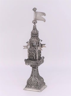 Late 18th Century Ukrainian Silver Spice Tower
