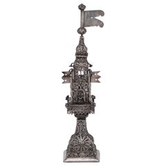 Antique Late 18th Century Ukrainian Silver Spice Tower