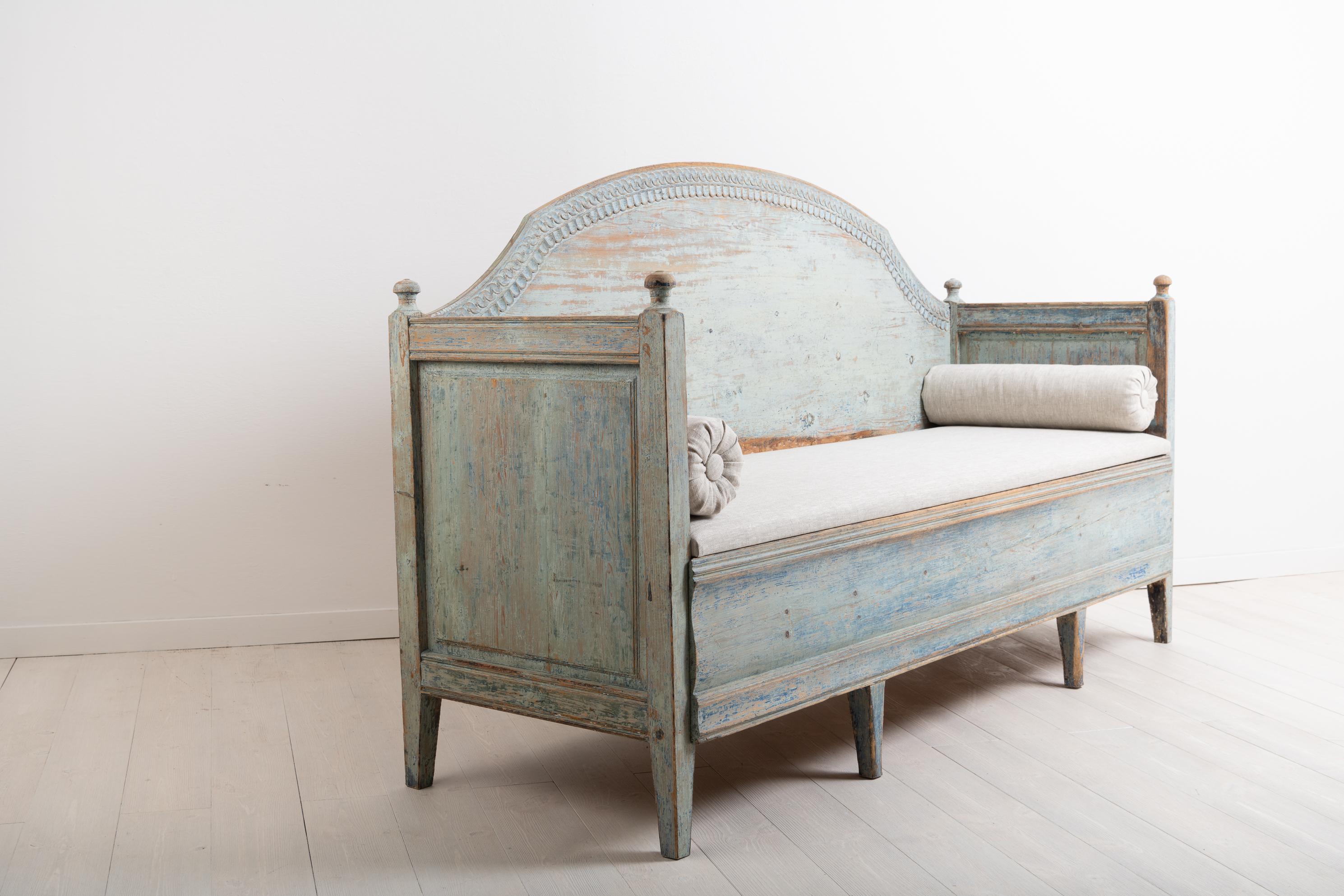 Pine Late 18th Century Unusual Swedish Gustavian Sofa
