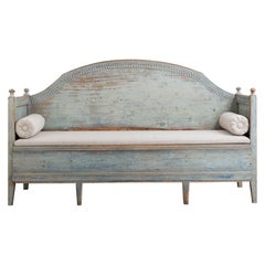 Late 18th Century Unusual Swedish Gustavian Sofa