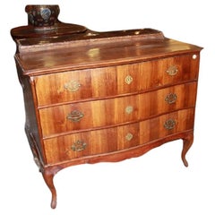 Late 18th-century Venetian Walnut Wood Dresser in the Louis XV Style