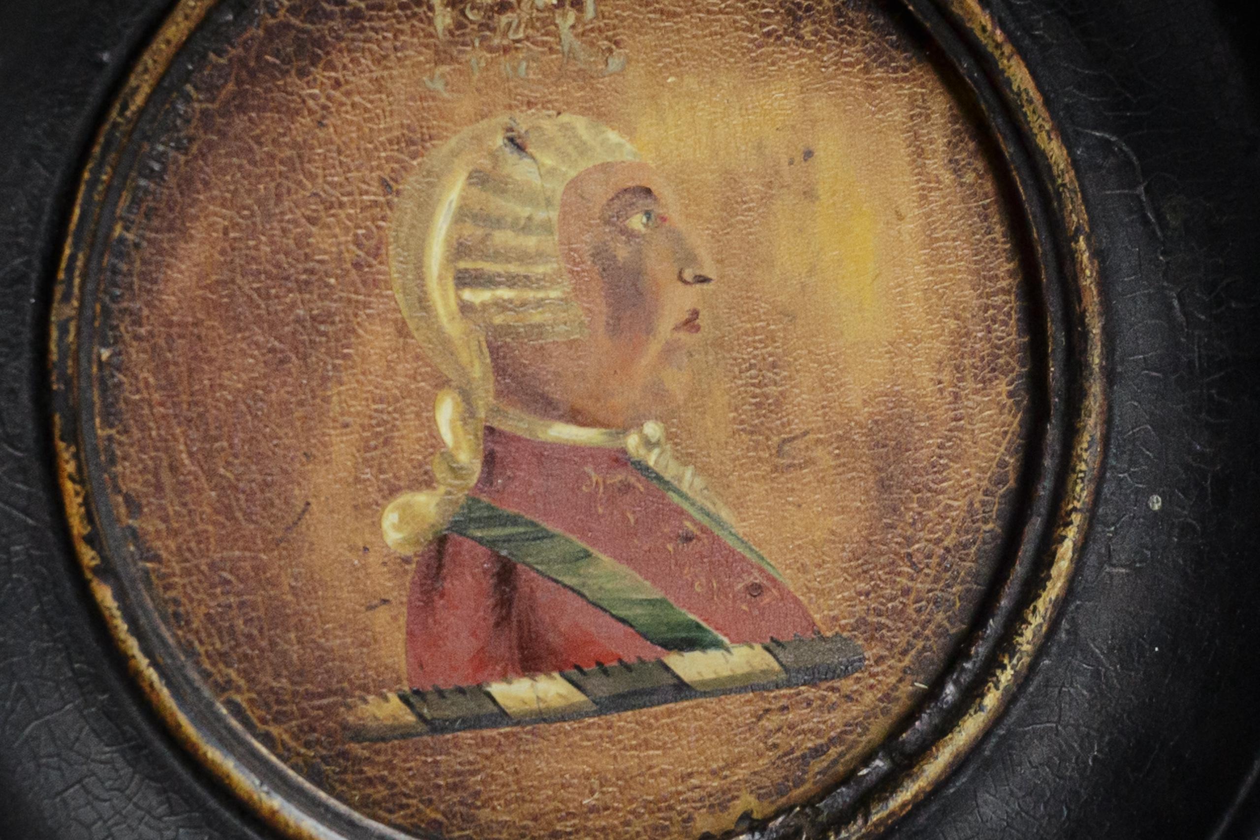 Volkstümliches Porträt von König Georg III. aus dem späten 18. im Angebot 3