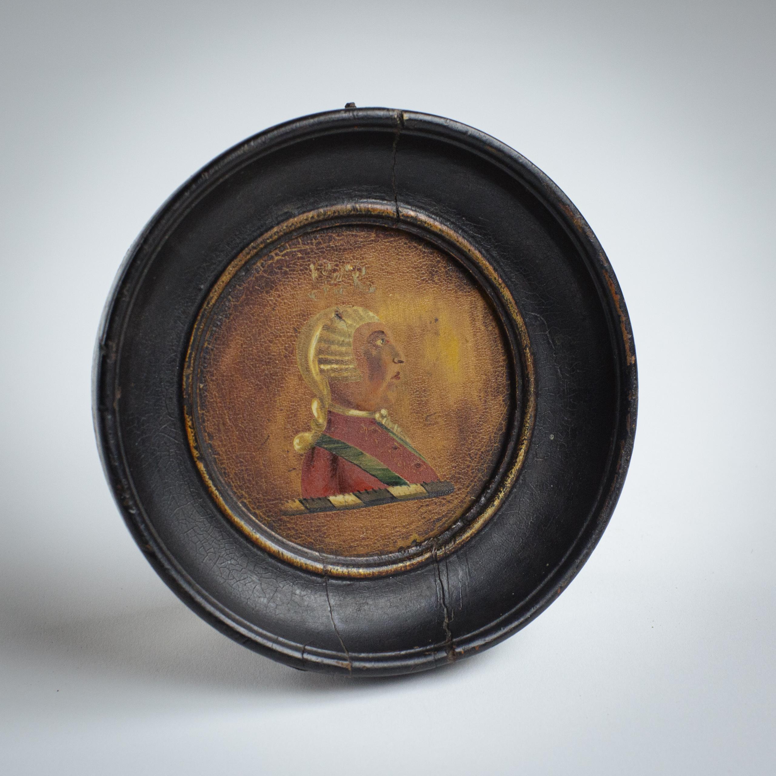 Volkstümliches Porträt von König Georg III. aus dem späten 18. im Zustand „Relativ gut“ im Angebot in Pease pottage, West Sussex