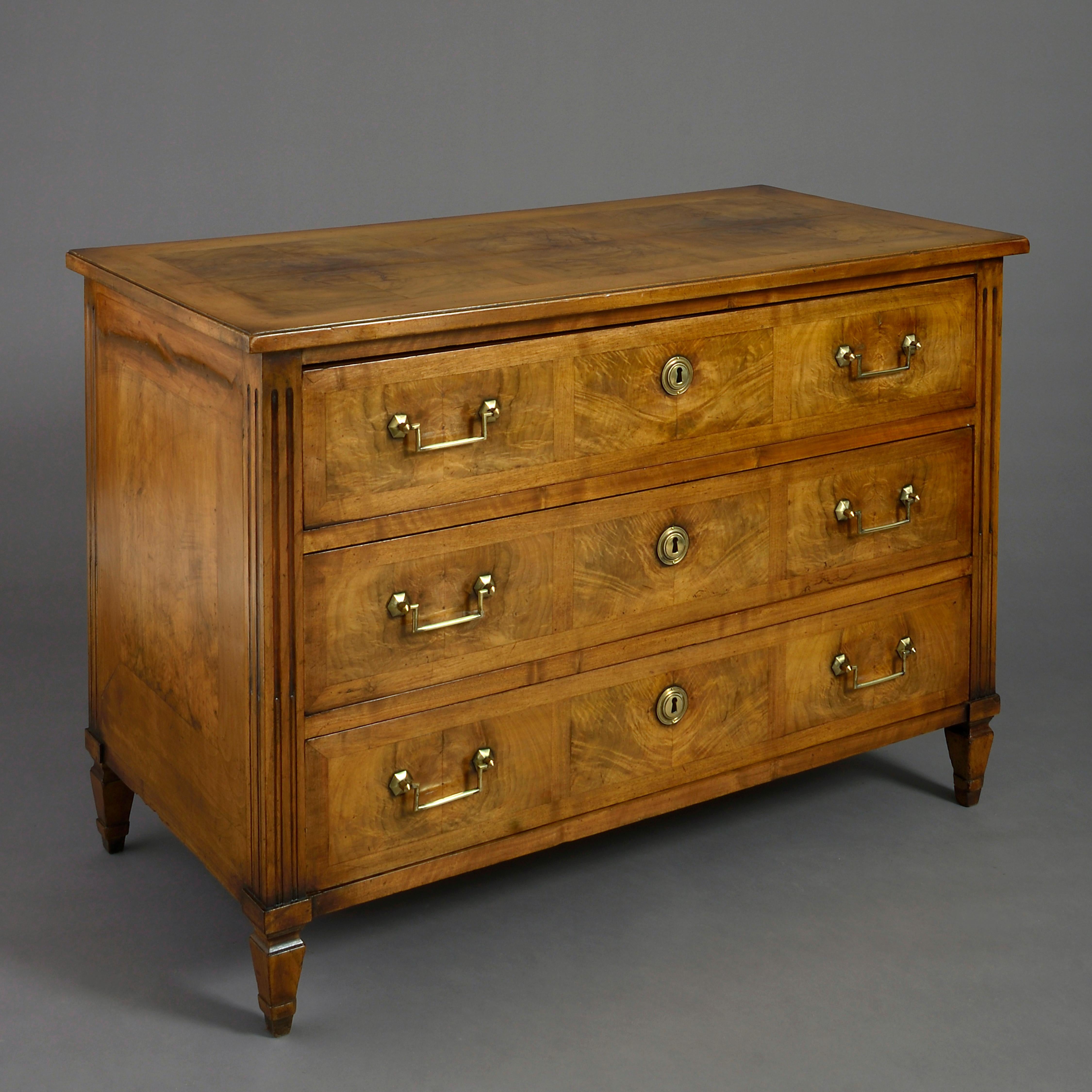 Neoclassical Late 18th Century Walnut Commode