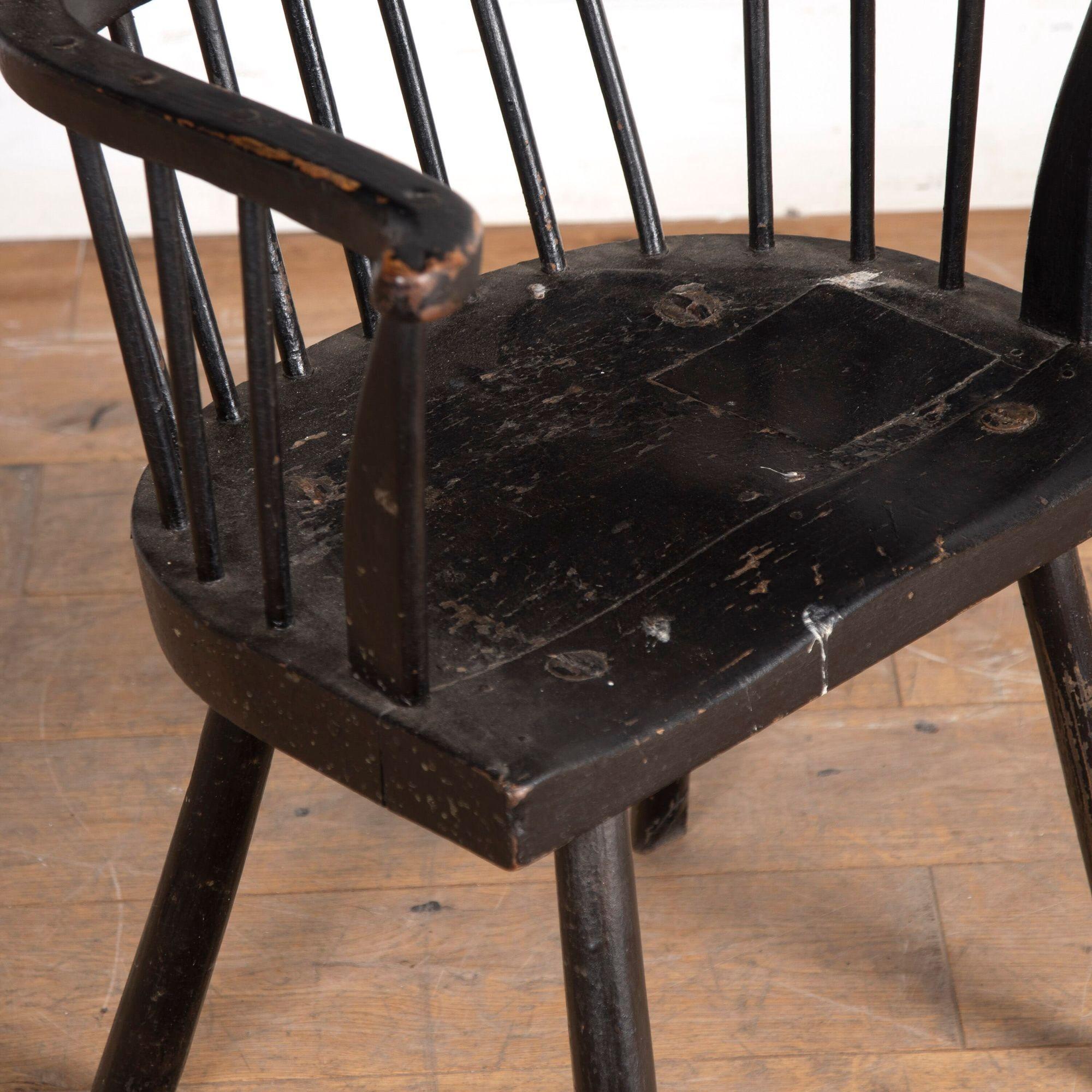 Late 18th Century Welsh Comb-Back Stick Chair In Fair Condition In Gloucestershire, GB