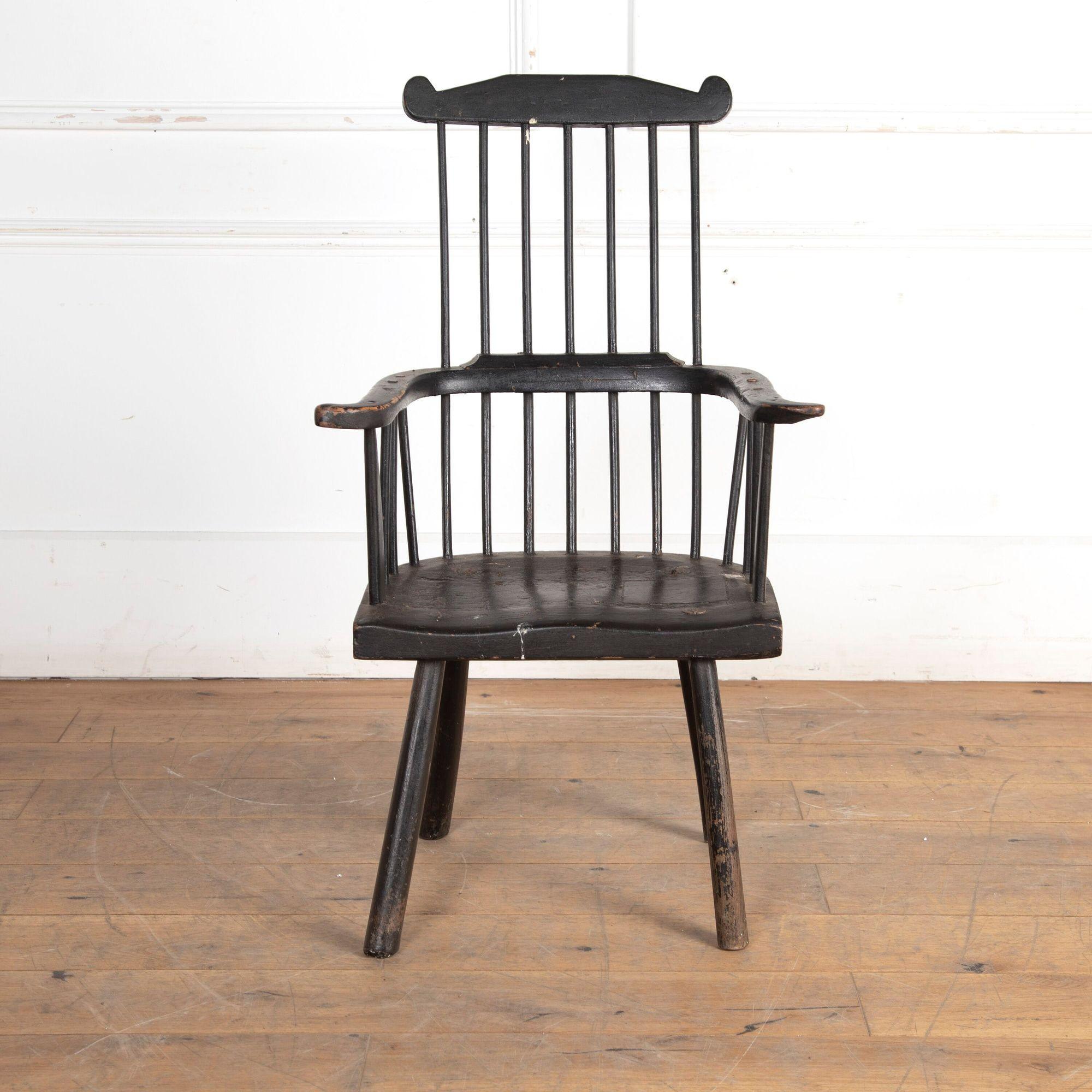 Late 18th Century Welsh Comb-Back Stick Chair 3