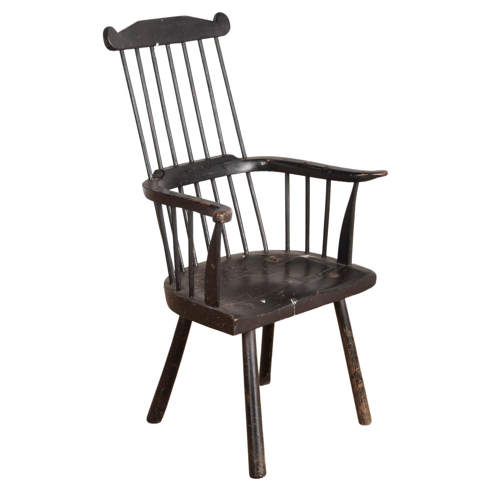 Late 18th Century Welsh Comb-Back Stick Chair