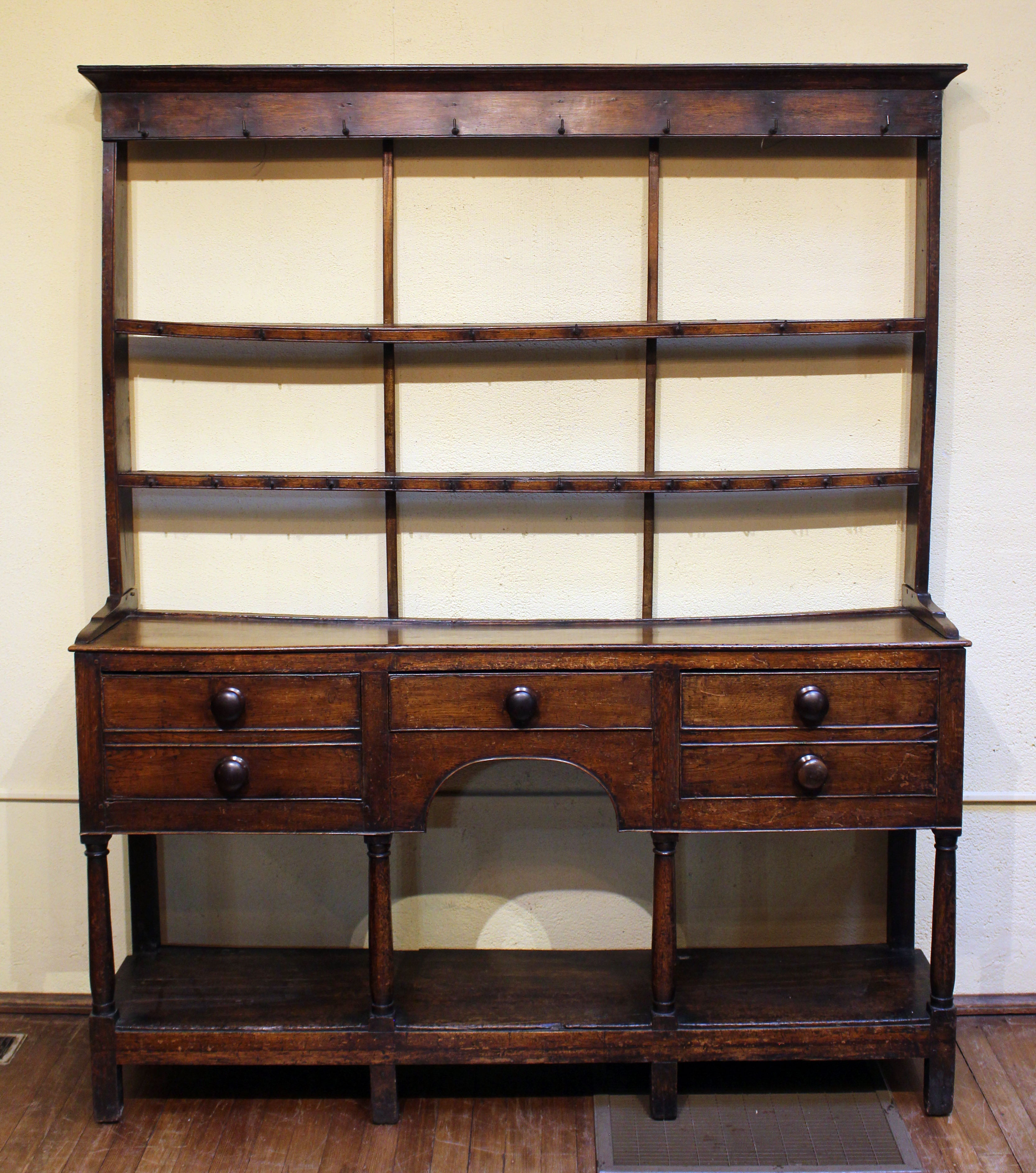 Late 18th Century Welsh Dresser with Pot Shelf Base