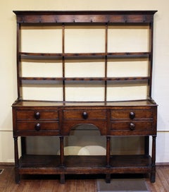 Late 18th Century Welsh Dresser with Pot Shelf Base