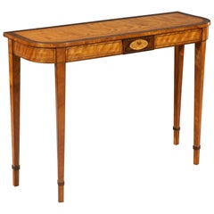 Late 18th Century West Indian Satinwood Inlaid Console Table