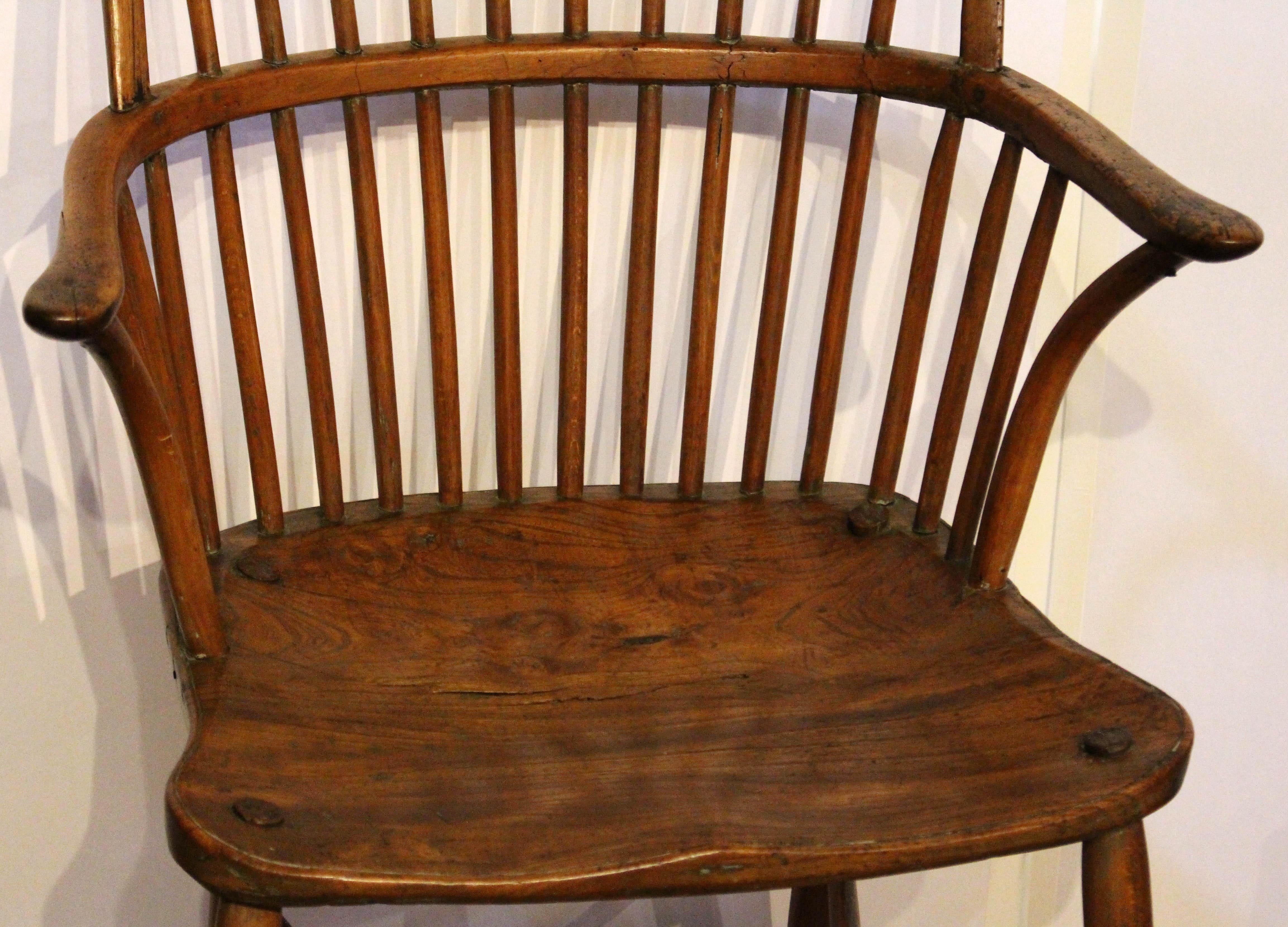 English Late 18th Century, Windsor Armchair from Dorset, England