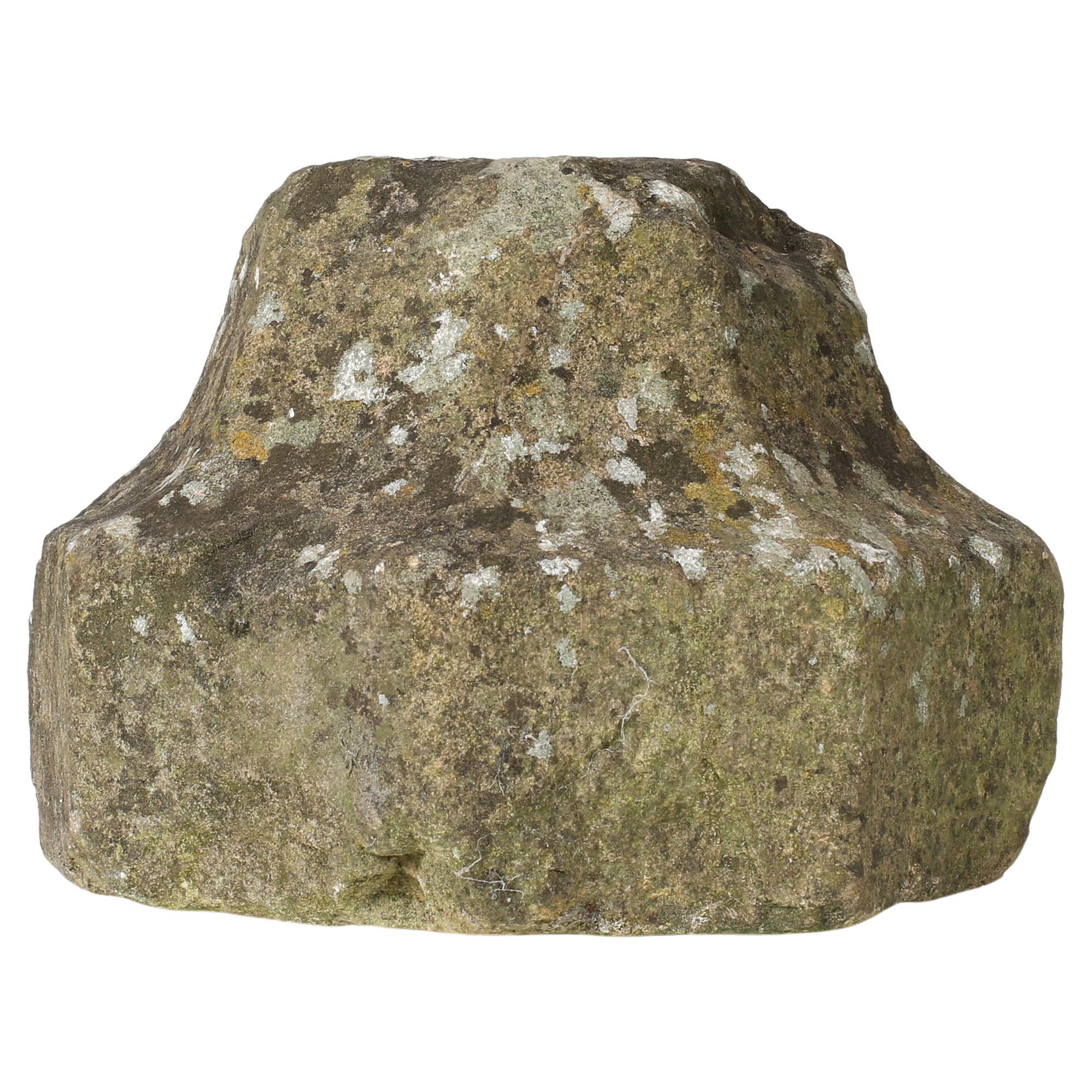 Fragment de colonne en pierre de York de la fin du XVIIIe siècle