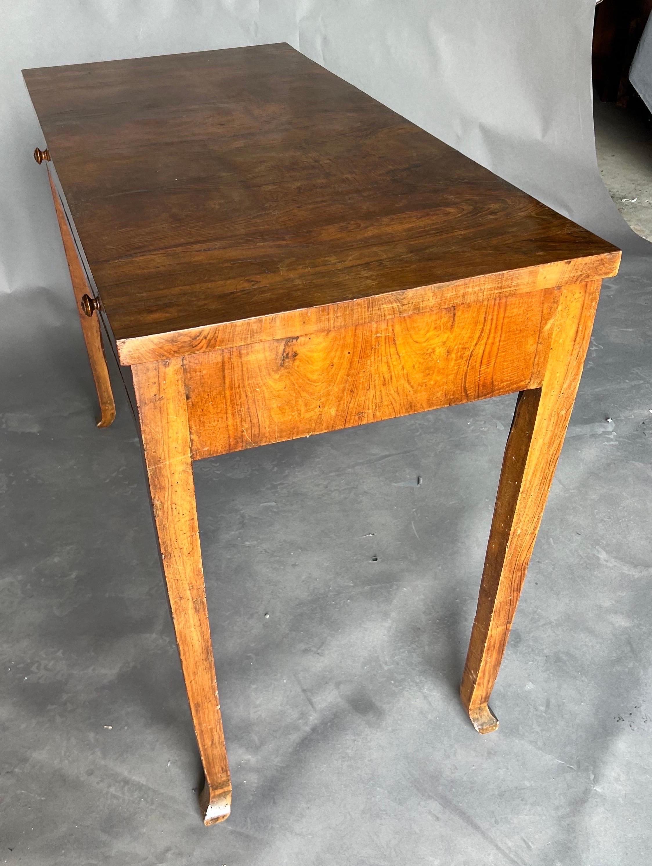 Late 18th- early 19th century Biedermeier Single Drawer Console  In Good Condition For Sale In Charleston, SC