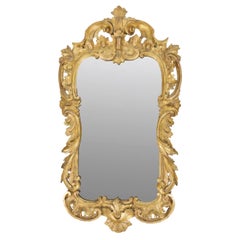 Late 18th / early 19th century carved giltwood mirror